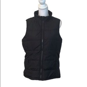 Just fab black lightweight puffer vest